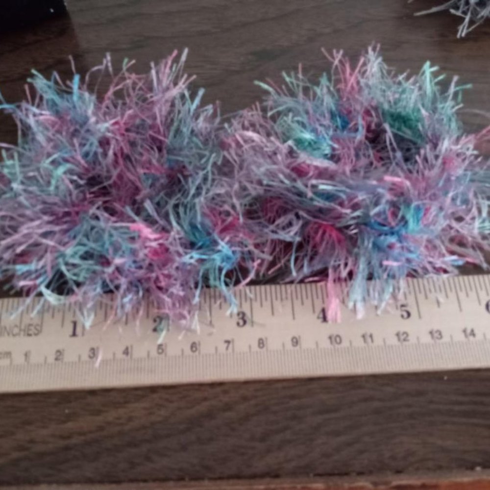 Fun Fur elastic cuffs multicolor